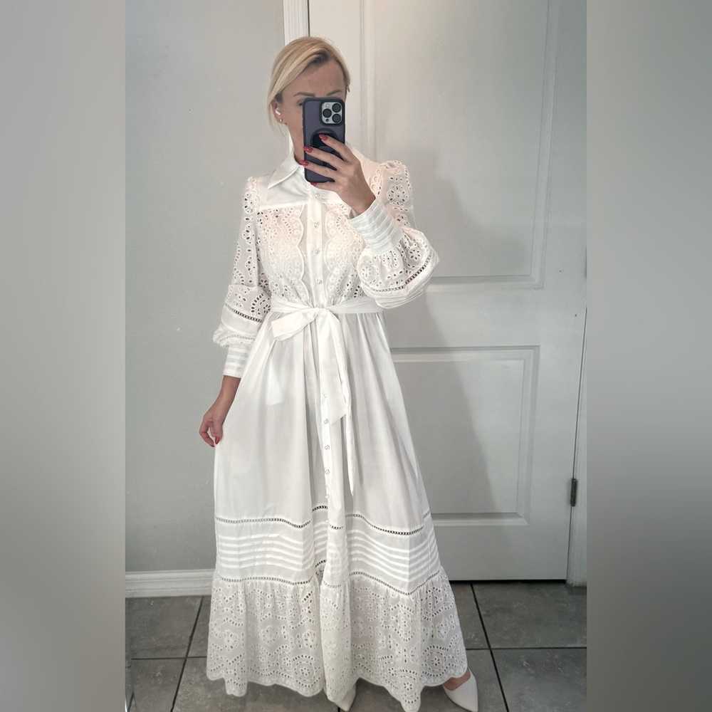 Designer Elegant Long Shirt Dress , size M, L